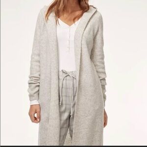 Aritzia The Group by Babaton Ammonius Hooded Cardigan Sweater Merino Wool